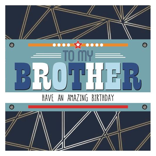Brother Happy Birthday Card