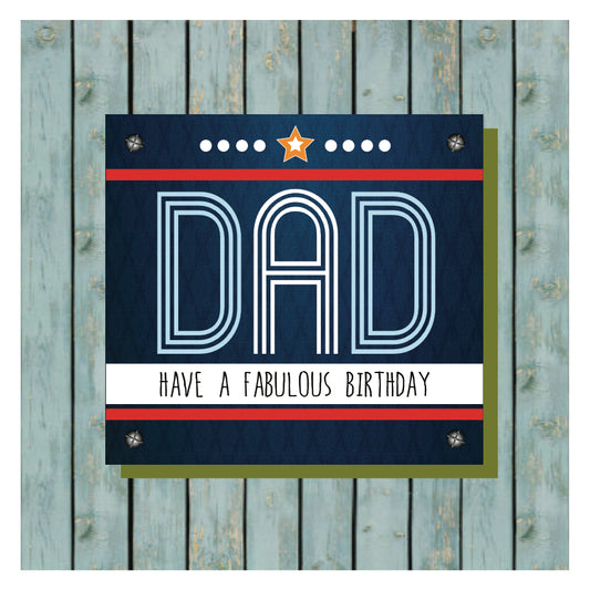 Dad Happy Birthday Card
