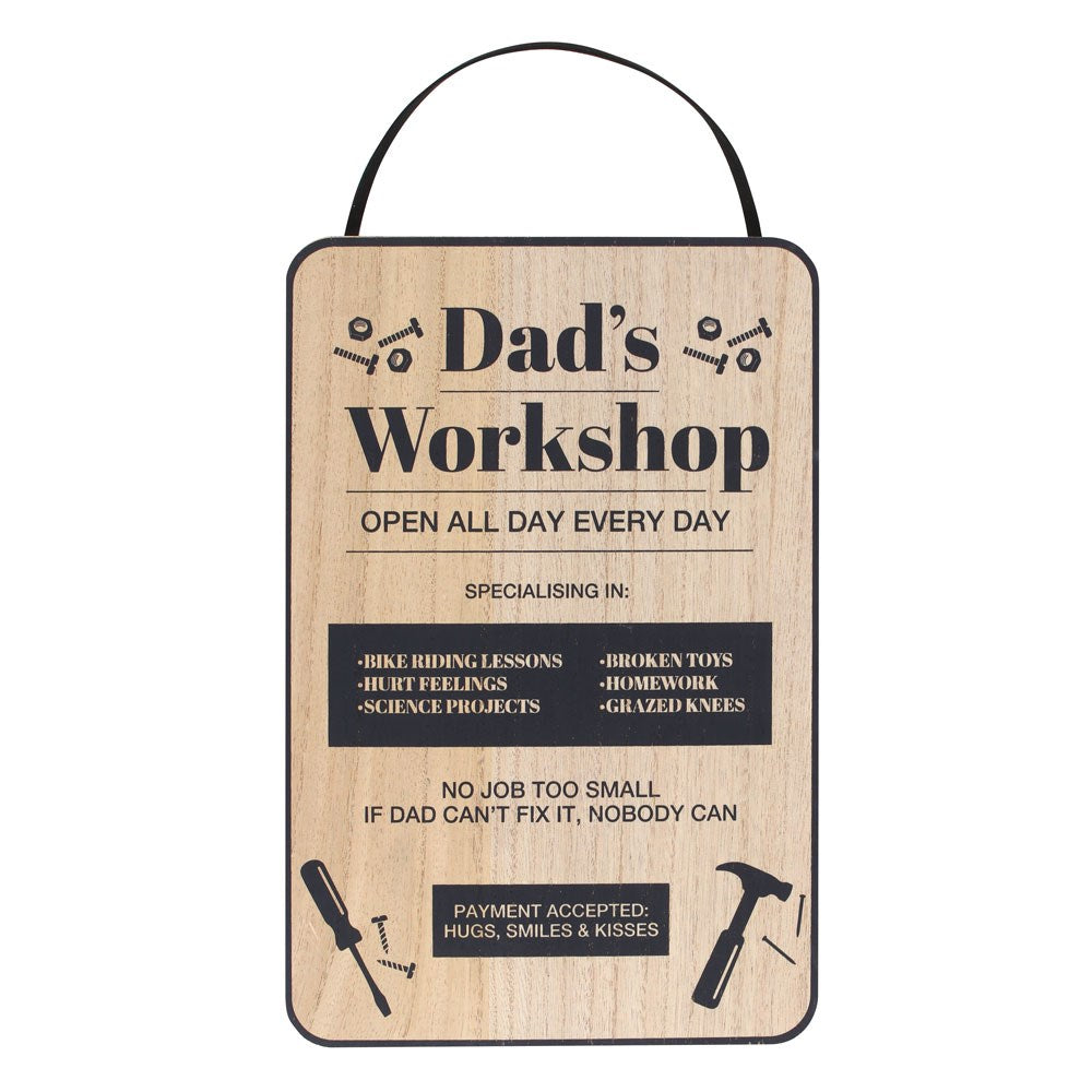 Dad's Workshop Hanging Sign – The Alphabet Store