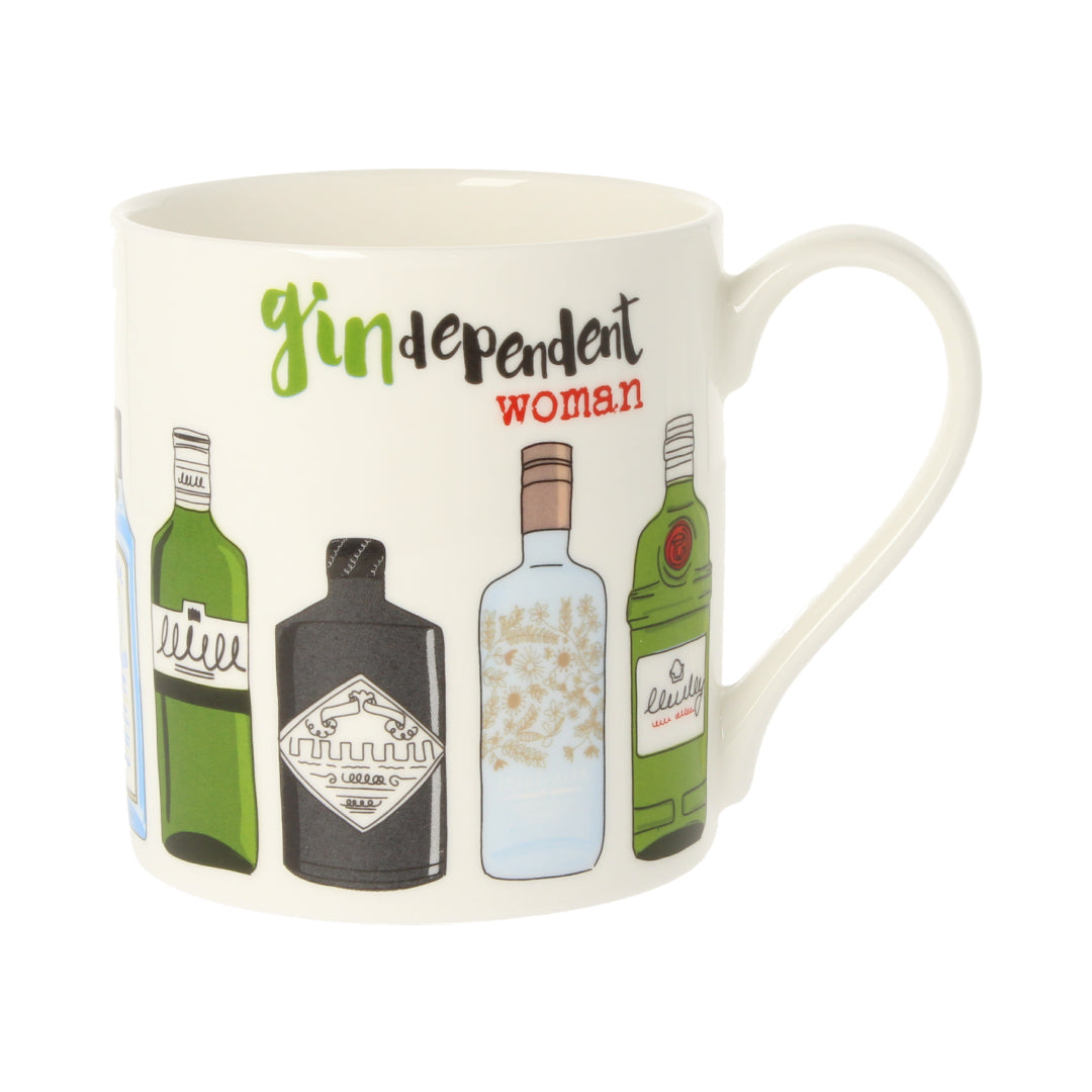 Dandelion Stationery Gin Dependent Woman Mug