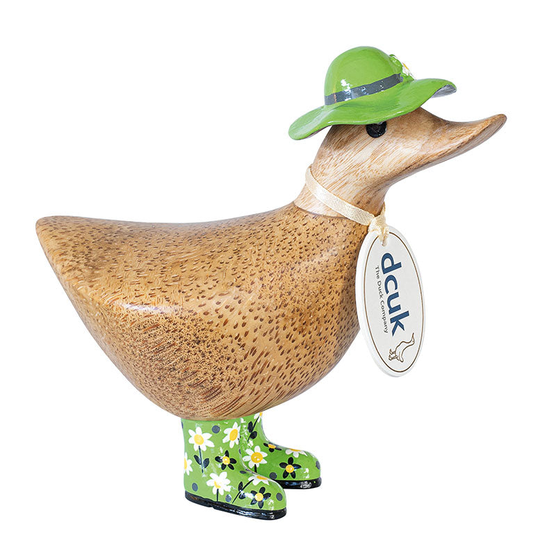 floral-ducky-with-green-hat-and-welly-boots