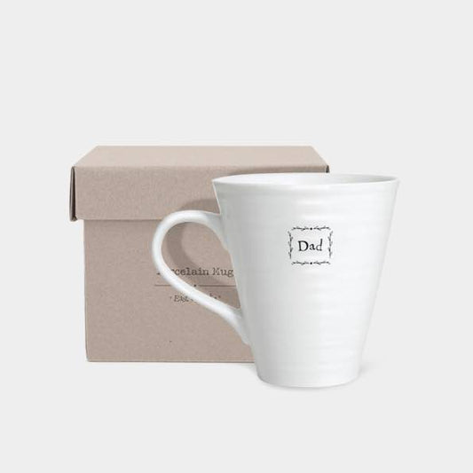 East Of India Dad Porcelain Mug Box