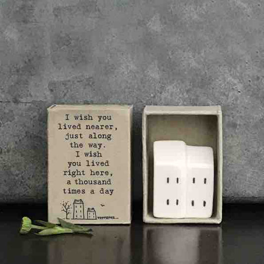 Matchbox Porcelain House Nearer In Box