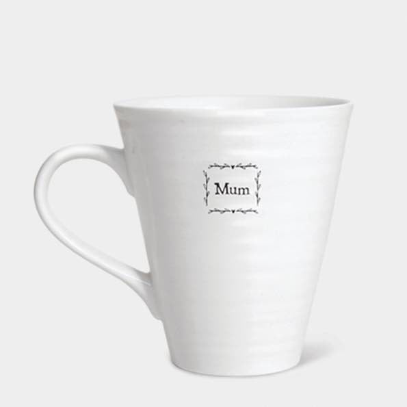 East Of India Mum porcelain Mug White of india mum porcelain mug white