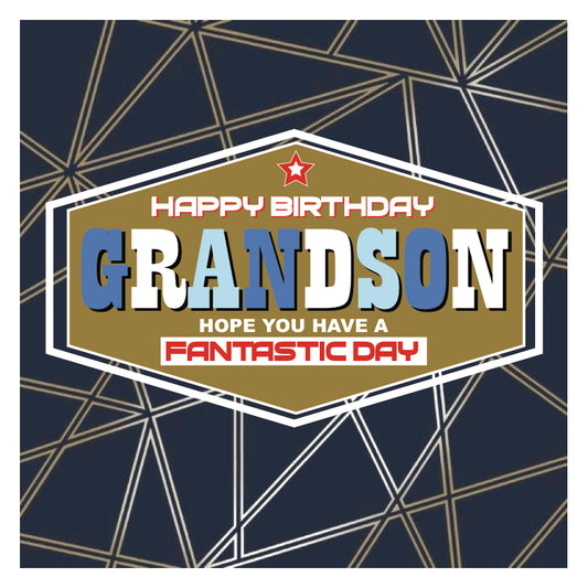 Grandson Happy Birthday Card