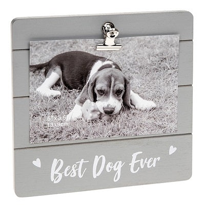 Best Dog Ever Grey Cutie Clip Photo Frame