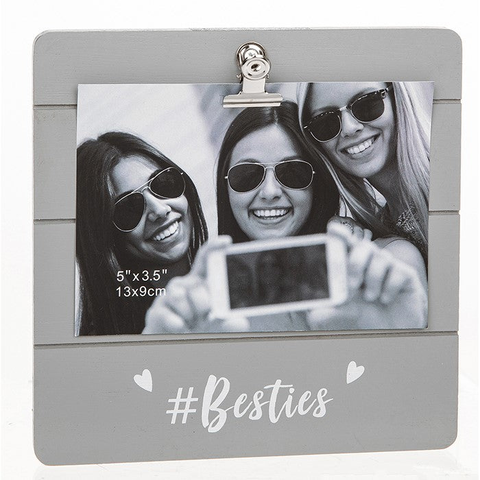 Besties Grey Cutie Clip Photo Frame