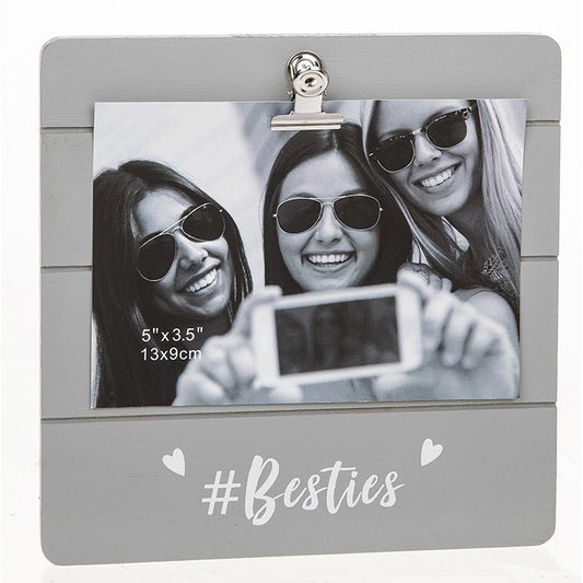 Besties Grey Cutie Clip Photo Frame