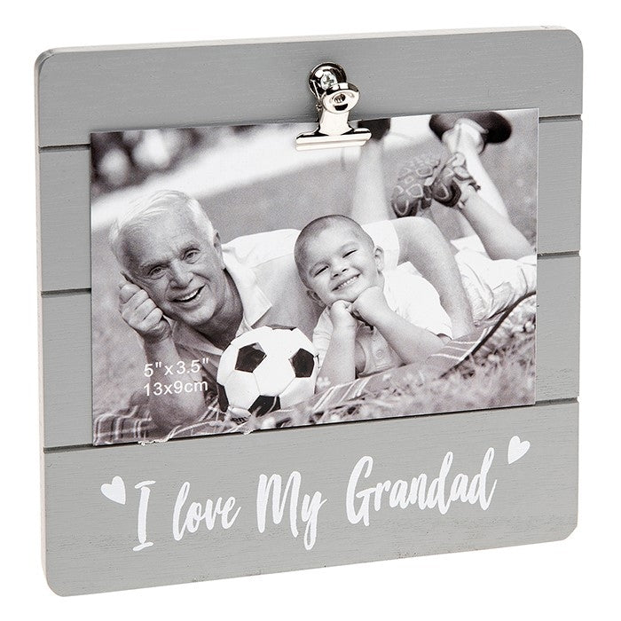 Grandad Grey Cutie Clip Photo Frame