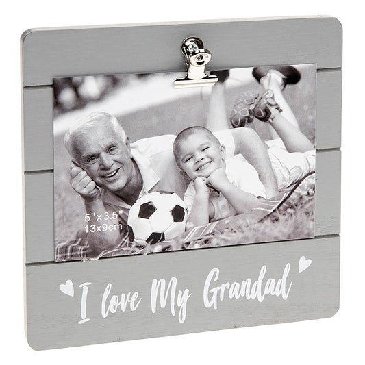 Grandad Grey Cutie Clip Photo Frame
