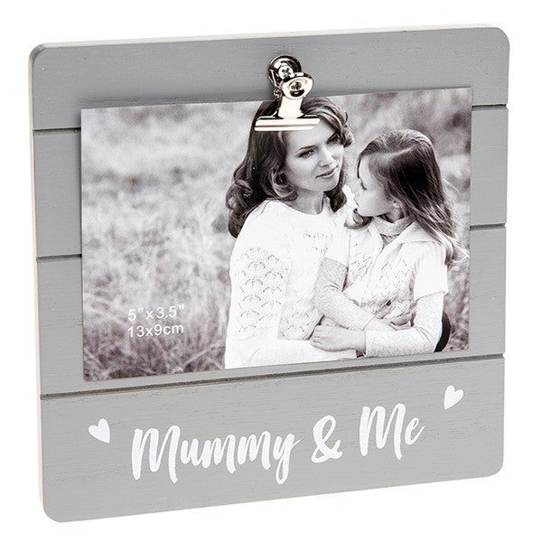 Mummy & Me Grey Cutie Clip Photo Frame