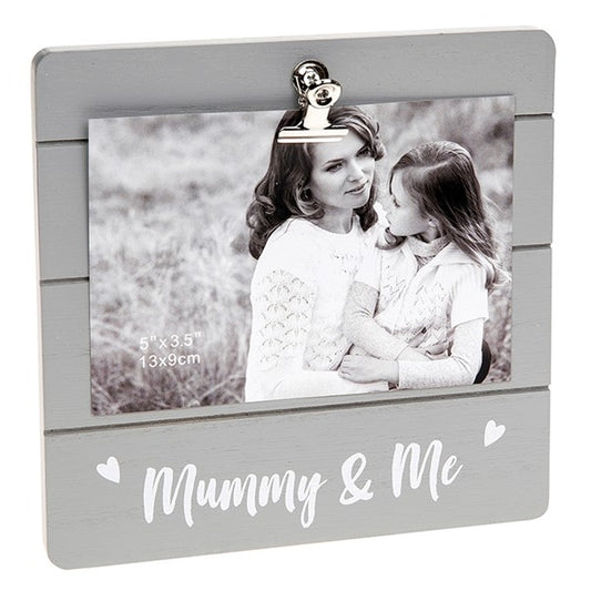 Mummy & Me Grey Cutie Clip Photo Frame