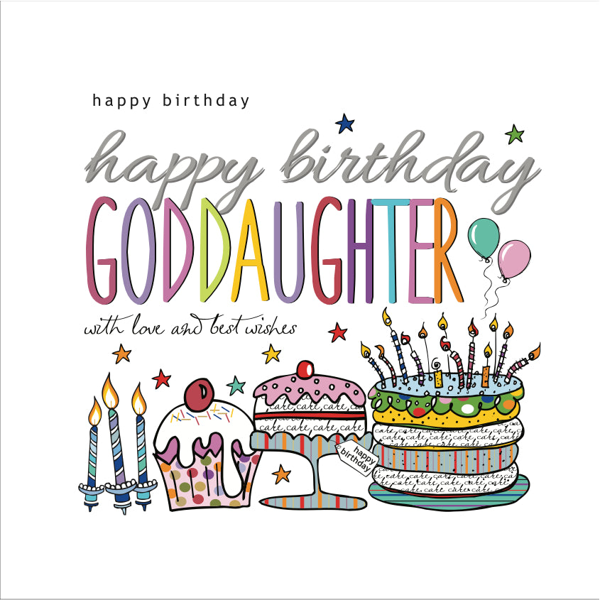 Happy Birthday Goddaughter Card