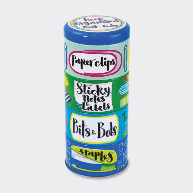 keep-organised-desk-tidy-stacking-tins