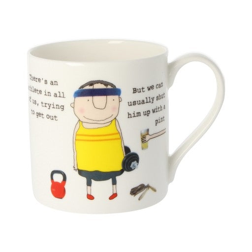 Rosie Made a Thing There's an Athlete in all of us Mug