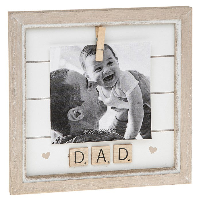 Dad Scrabble Peg Photo Frame
