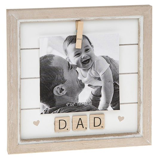 Dad Scrabble Peg Photo Frame