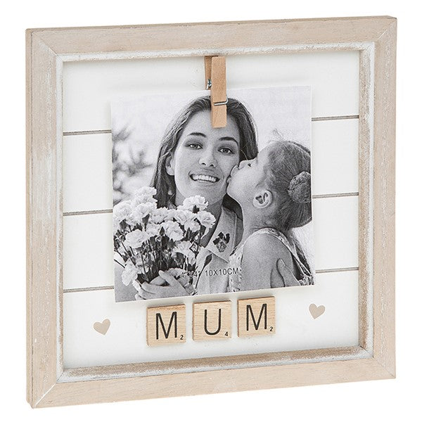 Mum Scrabble Peg Photo Frame