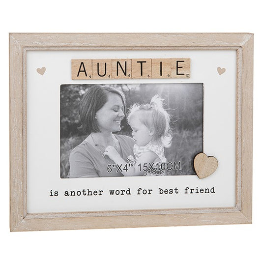Auntie Scrabble Sentiments Photo Frame