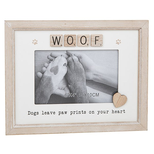 Woof Scrabble Sentiments Photo Frame