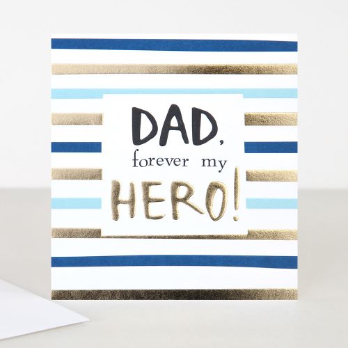 Dad forever my hero card