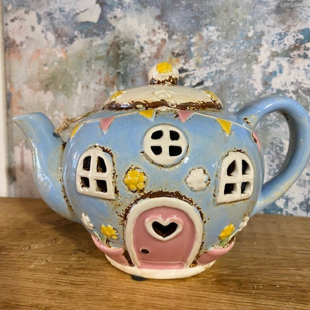 village-pottery-teapot-tealight