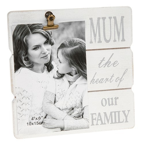 White Message Clip Frame Mum